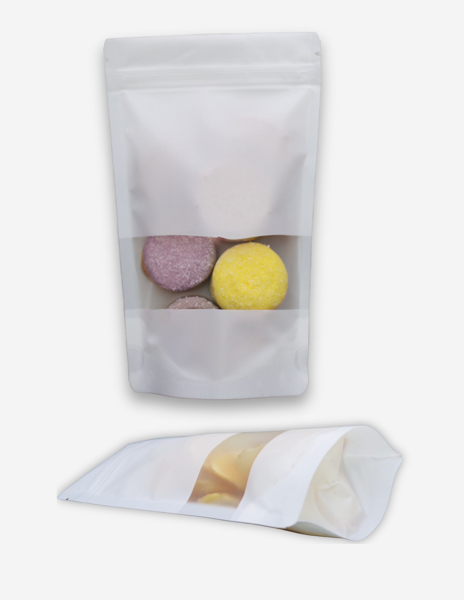 BOLSA STAND UP CON ZIPPER Y VENTANA